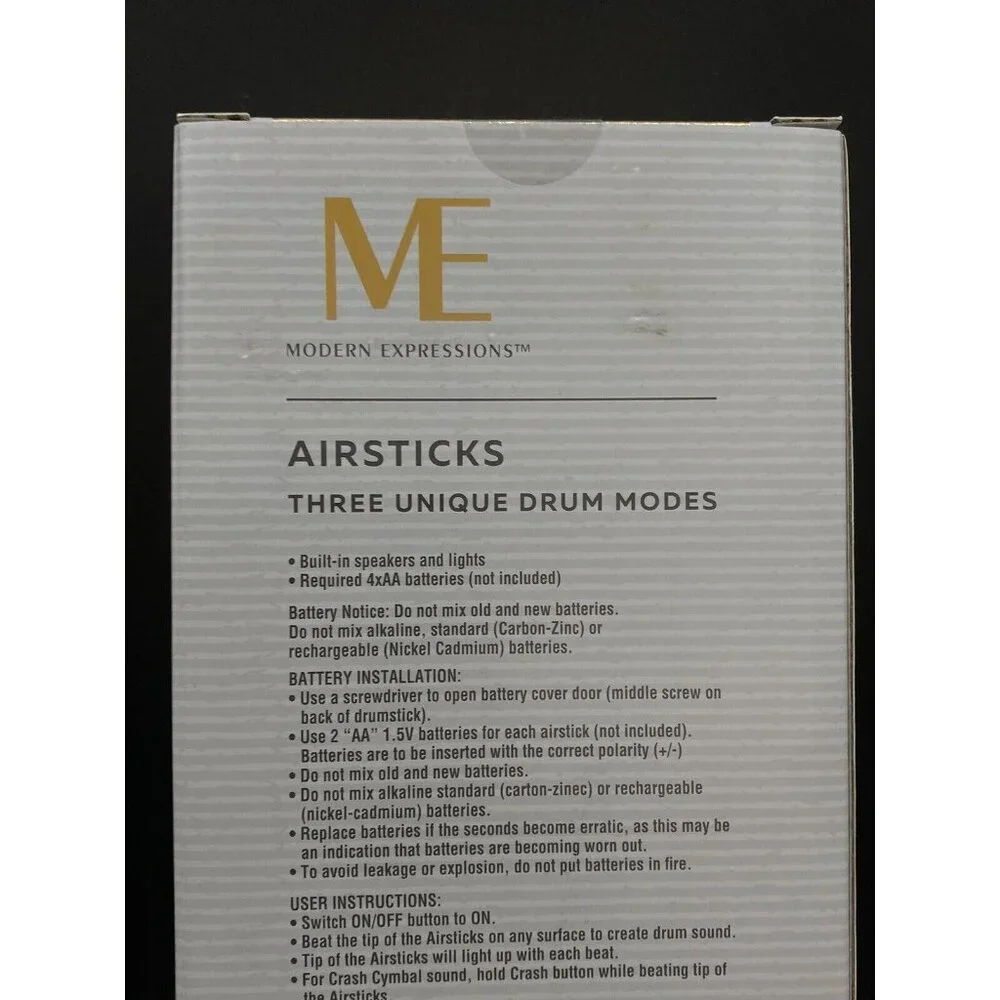 Modern Expressions Airsticks Three Unique Drum Modes NEW